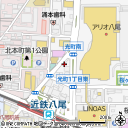 トヨタレンタリース大阪近鉄八尾駅前店周辺の地図
