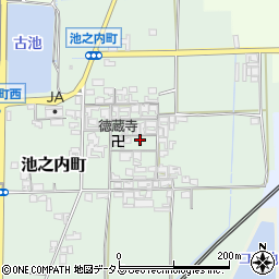 奈良県大和郡山市池之内町525-1周辺の地図