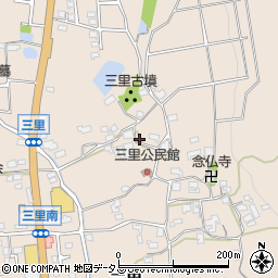 奈良県生駒郡平群町三里1407周辺の地図