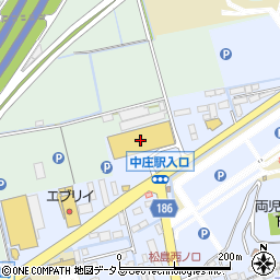 金光薬品　倉敷中庄店周辺の地図