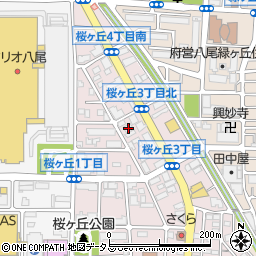 大阪信用金庫八尾桜ヶ丘支店周辺の地図