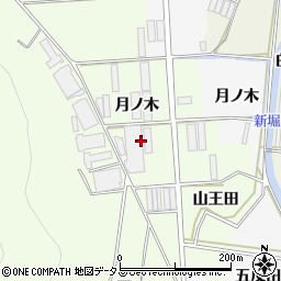 愛知県田原市石神町月ノ木周辺の地図