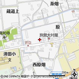 愛知県田原市折立町原31周辺の地図