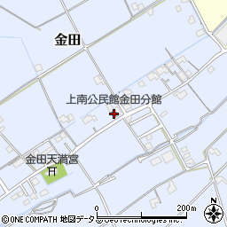 上南公民館金田分館周辺の地図