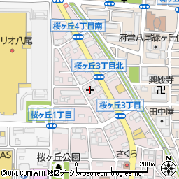 大阪信用金庫八尾桜ヶ丘支店周辺の地図