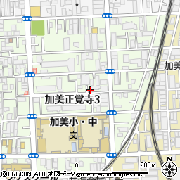 大阪府大阪市平野区加美正覚寺3丁目周辺の地図