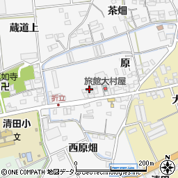 愛知県田原市折立町原64周辺の地図