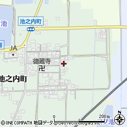 奈良県大和郡山市池之内町518-1周辺の地図