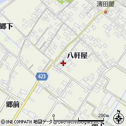 愛知県田原市中山町八軒屋41周辺の地図