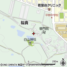 奈良県生駒郡平群町福貴1491周辺の地図