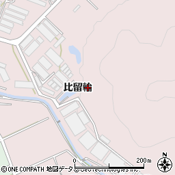 愛知県田原市野田町（比留輪）周辺の地図
