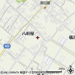 愛知県田原市中山町八軒屋24周辺の地図