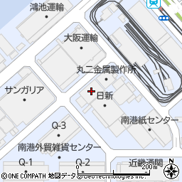 日新南港第二倉庫周辺の地図