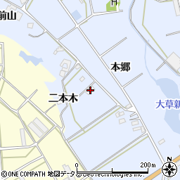 愛知県田原市大草町前山81周辺の地図
