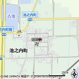 奈良県大和郡山市池之内町512周辺の地図