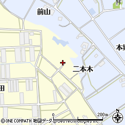 愛知県田原市高松町金井場周辺の地図