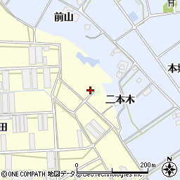 愛知県田原市高松町（金井場）周辺の地図