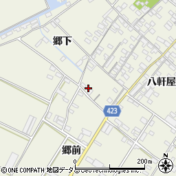 愛知県田原市中山町八軒屋100周辺の地図