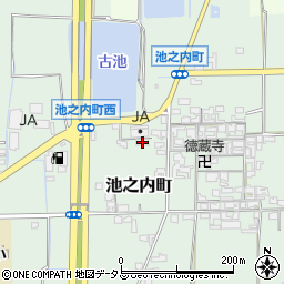 奈良県大和郡山市池之内町78-2周辺の地図