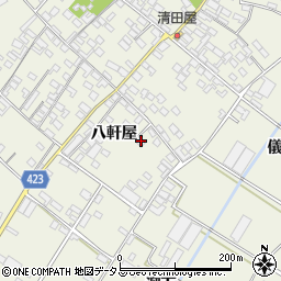 愛知県田原市中山町八軒屋26周辺の地図