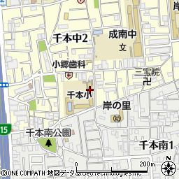 大阪市立千本小学校周辺の地図