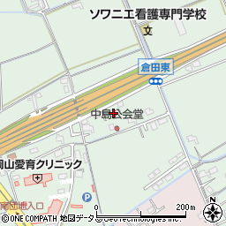 岡山県岡山市中区倉田399-8周辺の地図