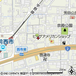 西原商会岡山営業所周辺の地図