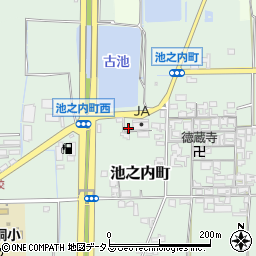 奈良県大和郡山市池之内町79周辺の地図