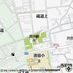 愛知県田原市古田町蔵道上周辺の地図