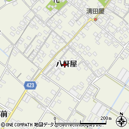 愛知県田原市中山町八軒屋39周辺の地図