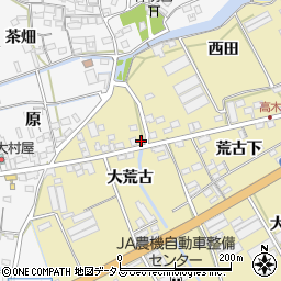 愛知県田原市高木町脇荒古周辺の地図