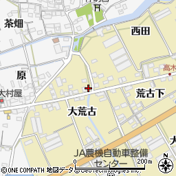 愛知県田原市高木町（脇荒古）周辺の地図