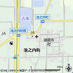 奈良県大和郡山市池之内町85-1周辺の地図