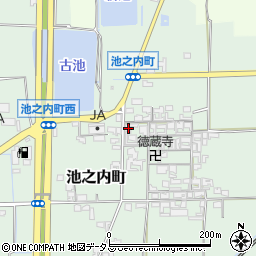 奈良県大和郡山市池之内町552-1周辺の地図