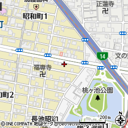 ペット王国　阿倍野店周辺の地図