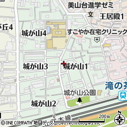 兵庫県神戸市垂水区城が山周辺の地図