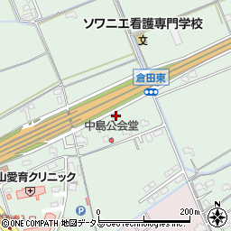 岡山県岡山市中区倉田399-15周辺の地図