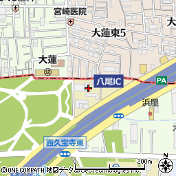 大阪府八尾市西久宝寺6-4周辺の地図