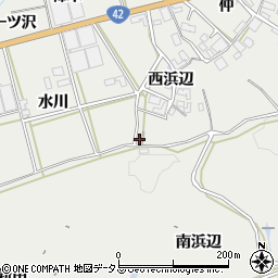 愛知県田原市南神戸町西浜辺11周辺の地図