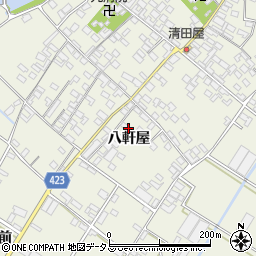 愛知県田原市中山町八軒屋35周辺の地図