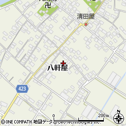 愛知県田原市中山町八軒屋30周辺の地図