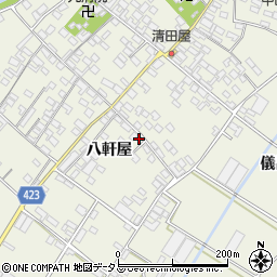 愛知県田原市中山町八軒屋27周辺の地図
