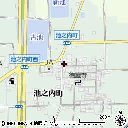 奈良県大和郡山市池之内町556周辺の地図