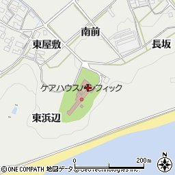 愛知県田原市南神戸町東浜辺周辺の地図
