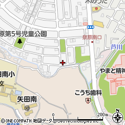 奈良県大和郡山市泉原町13-5周辺の地図