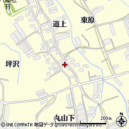 愛知県田原市八王子町道上55周辺の地図
