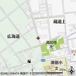 愛知県田原市古田町周辺の地図