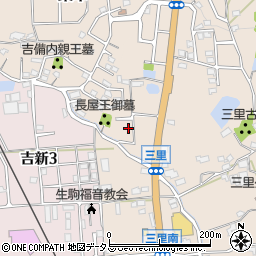 奈良県生駒郡平群町三里757周辺の地図