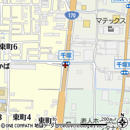 千塚周辺の地図