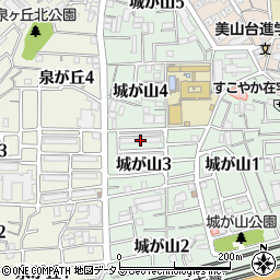 川崎重工　城が山社宅周辺の地図